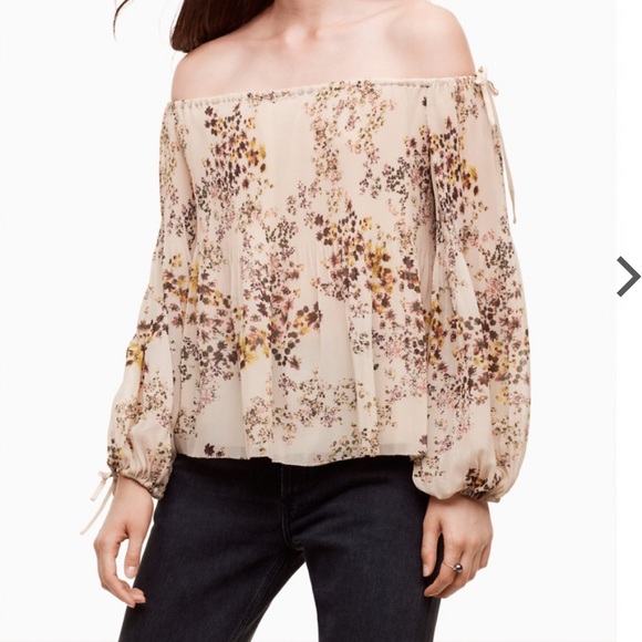 Aritzia Wilfred Talence Off-the-Shoulder Blouse - Picture 1 of 3